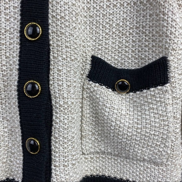 Xhilaration | Cream and Black Button Up Cardigan - Picture 6 of 10